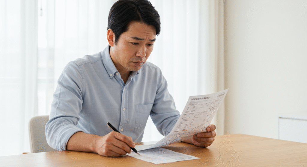 住宅の電気料金のトラブルを連想させるリアルなグラフィック